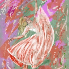 Dancer-on-green-background