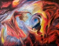 Ballet dancer in nebula 7