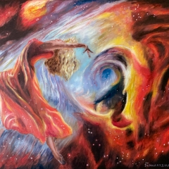 Ballet dancer in nebula 6
